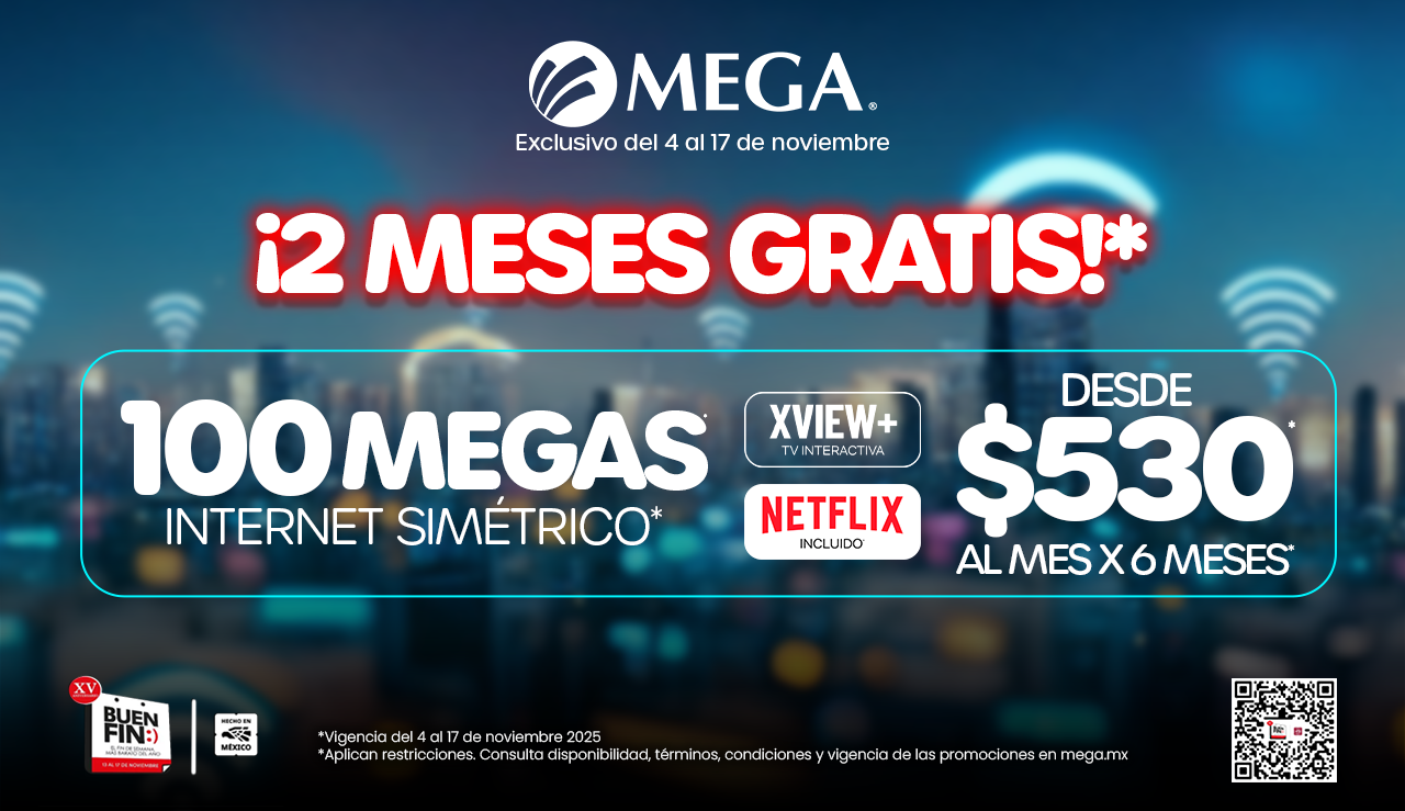 Megacable Planes Paquetes de Internet